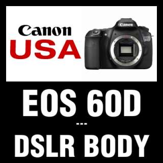 USA Model Canon EOS 60D Digital SLR Camera Body Only 678881649405 
