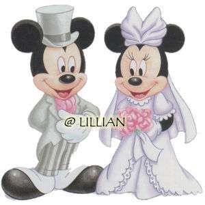 NEW ~DISNEY MICKEY MINNIE WEDDING Cross Stitch KIT  
