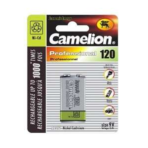  Camelion NC 9V120 BP1 9 Volt Ni Cad 120 mAh   1 Pack Electronics