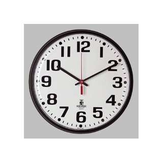  ILC67300400   12 Quartz Clock, Indoor/Outdoor, Black 