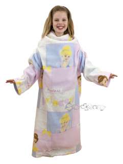 Girls Disney Princess Wishes Sleeved Fleece Snuggle Wrap Blanket with 