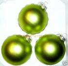 PALLE DI NATALE sfera vetro verde opaco ø80mm 3pz