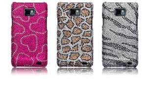 Carcasa tipo diamantes para Samsung Galaxy S2 i9100 modelo Leopardo.