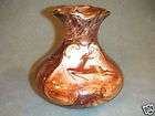 BEQUET QUAREGNON Hand Painted Vase w Deer BELGIUM items in Jr 