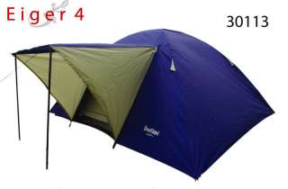   Tente dôme de camping avec avancée EIGER 4   FREETIME