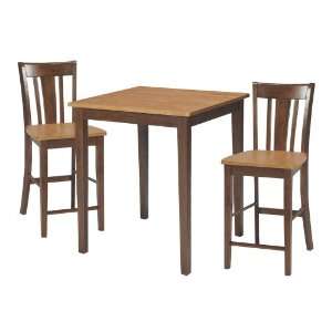  3 Piece Set   Gathering Height Table with 2 San Remo 