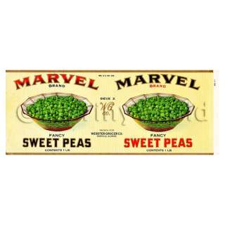 Mini Marvel Sweet Peas Labels (1930s)  