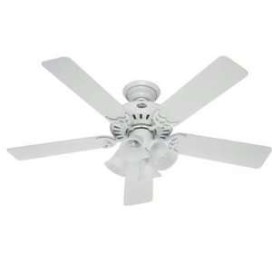    Selected H 52 White Ceiling Fan By Hunter Fan Company Electronics