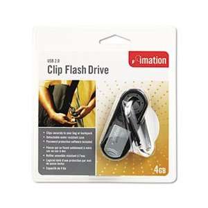  imation® IMN 26309 CLIP USB FLASH DRIVE, 4GB