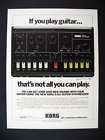 1980 print Ad for Korg X 911 Guitar Synthesizer