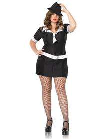 Sexy Gangster Moll Adult Womens Plus Costume