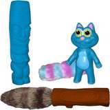 Pet Projekt Large Dog Toy Set with Squeeki Tiki, Kitty Kat Chewbies 