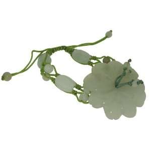Natural Wonder of Flower Blossom Cherry Blossom Jade Bracelet Made 