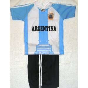 kids, boys,girls, & childrens argentina soccer set size 4 
