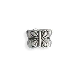 Sterling Silver Charm Bead Butterfly   Compatible with Bracelets Like 