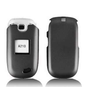   A210 Black Rubberrized HARD Protector Case Cell Phones & Accessories