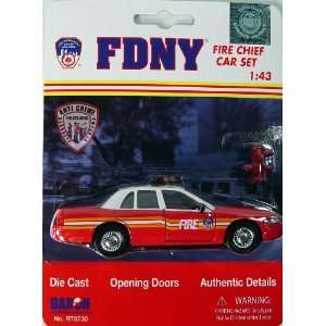  FDNY Model Car Ford Crown Victoria Diecast 1/43 Scale 