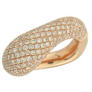  2.10ct TDW Rose Gold Diamond Ring Jewelry