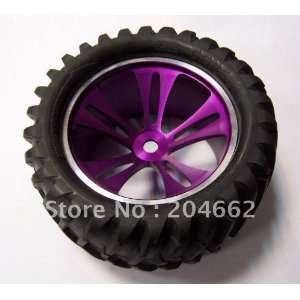  shipping purple aluminum 5 double spoke wheels + convex v 