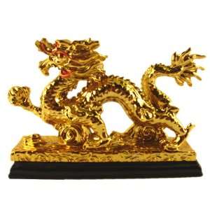  A Feng Shui Chinese Dragon Statue on a Base Everything 