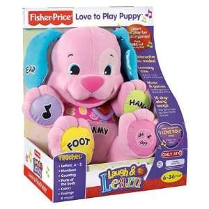  Fisher Price Laugh & Learn Love to Play Puppy   Pink Toys 