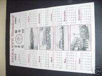 Durant Calendar, 1922/1989 12 month,excellent condition  