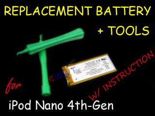 7V * New Replacement Battery with Open Tool for iPod Nano 4th Gen 4 