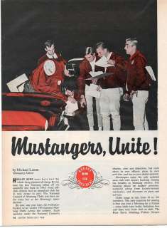 Print Ad.1964 1965 1966 1967 Ford Mustang  