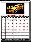 Current 13 Month New Chevy Camaro Calendar CALCAM 01