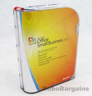 Genuine Microsoft Office Small Business 2007 FULL VERSION NEW 