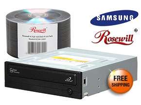   Rosewill 4.7GB 16X DVD R 50 Packs Spindle Disc Model RCDM 10001   OEM
