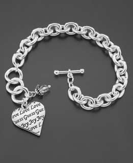 GUESS Bracelet, Logo Heart   Braceletss