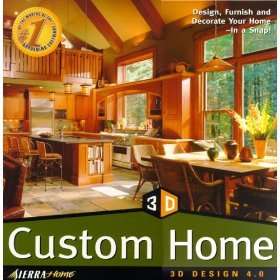 Custom Home 3D Design 4.0 w/ Manual PC CD visual budget  