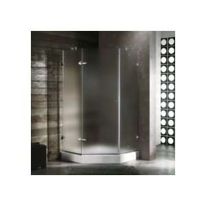  Vigo Industries 38x38 Frameless Neo Angle 3/8 Frosted Shower 