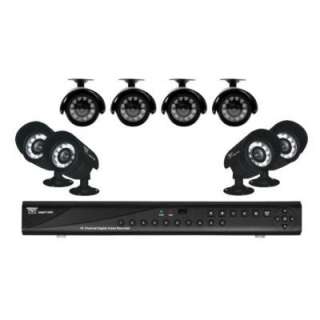   85 16 CHANNEL DVR 8 CAMERA 500 GB HDD Video Surveillance System  