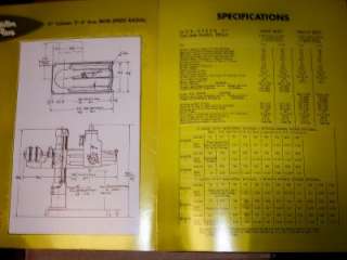 Vtg Morris Machine Tool Catalog~Mor Speed Radial Drill  