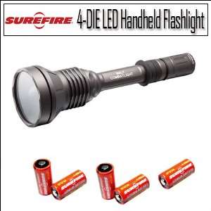   LED Handheld Flashlight With Five Surefire Batteries