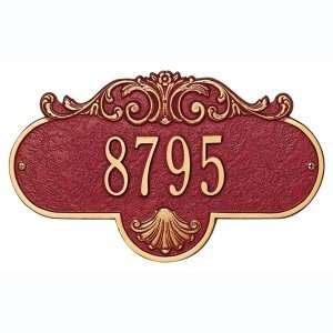   One Line Standard Sized Rochelle Address Plaques Patio, Lawn & Garden