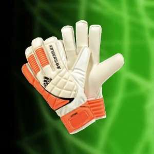  Adidas Fingersave Junior Goalkeeper Gloves in White 