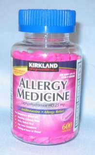 Diphenhydramine HCL 25 mg x 600 caplets Allergy  