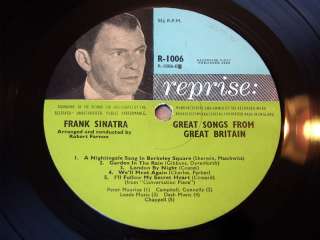 Frank Sinatra/Great Songs From Great Britain/1962 LP/EX  