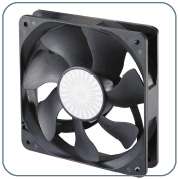 New 120mm PWM fan with wide RPM range and anti vibration rubber pads