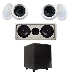 4 6.5 Home Surround Sound Speakers w/Center Channel 