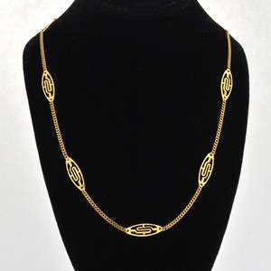 Vintage Fine18k Yellow Gold Anchor Link Chain/ Necklace  