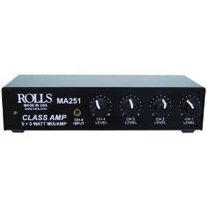   MA251 Stereo Class D Mixer/Amplifier   5 Watts/Ch Musical Instruments