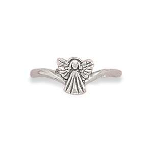  Small Oxidized Angel Ring (4) Jewelry