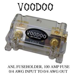   Fuse Distribution fuseholder INLINE Block 0/4 AWG, 100 amp ANL GOLD
