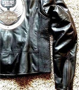 Harley Davidson 105th Anniversary Leather Jacket XL 97105 08VW MINT 