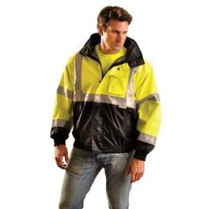   ANSI Class 3 Occulux Bomber Jacket With 3M Reflective Strpes And Nylon