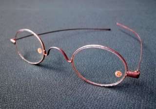 ANTIQUE Steel Frame EYEGLASS SPECTACLES Reading Glasses 1890  